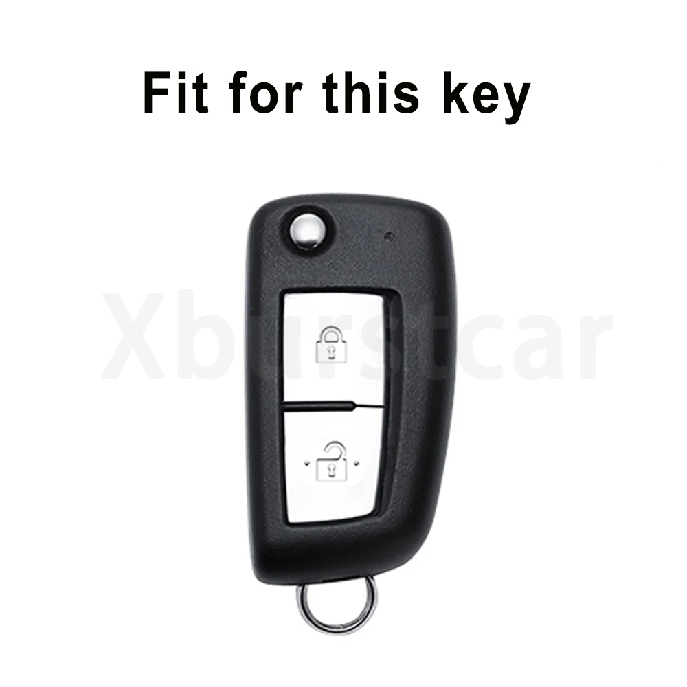 Funda plegable de TPU para llave Nissan de dos botones