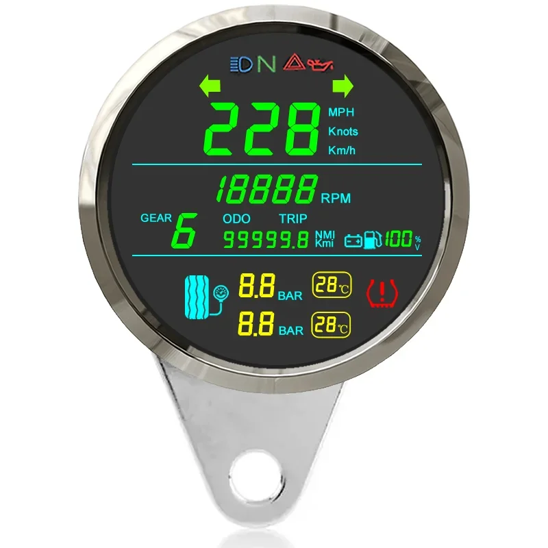 Medidor digital ZMFJH de 85 mm para motocicleta