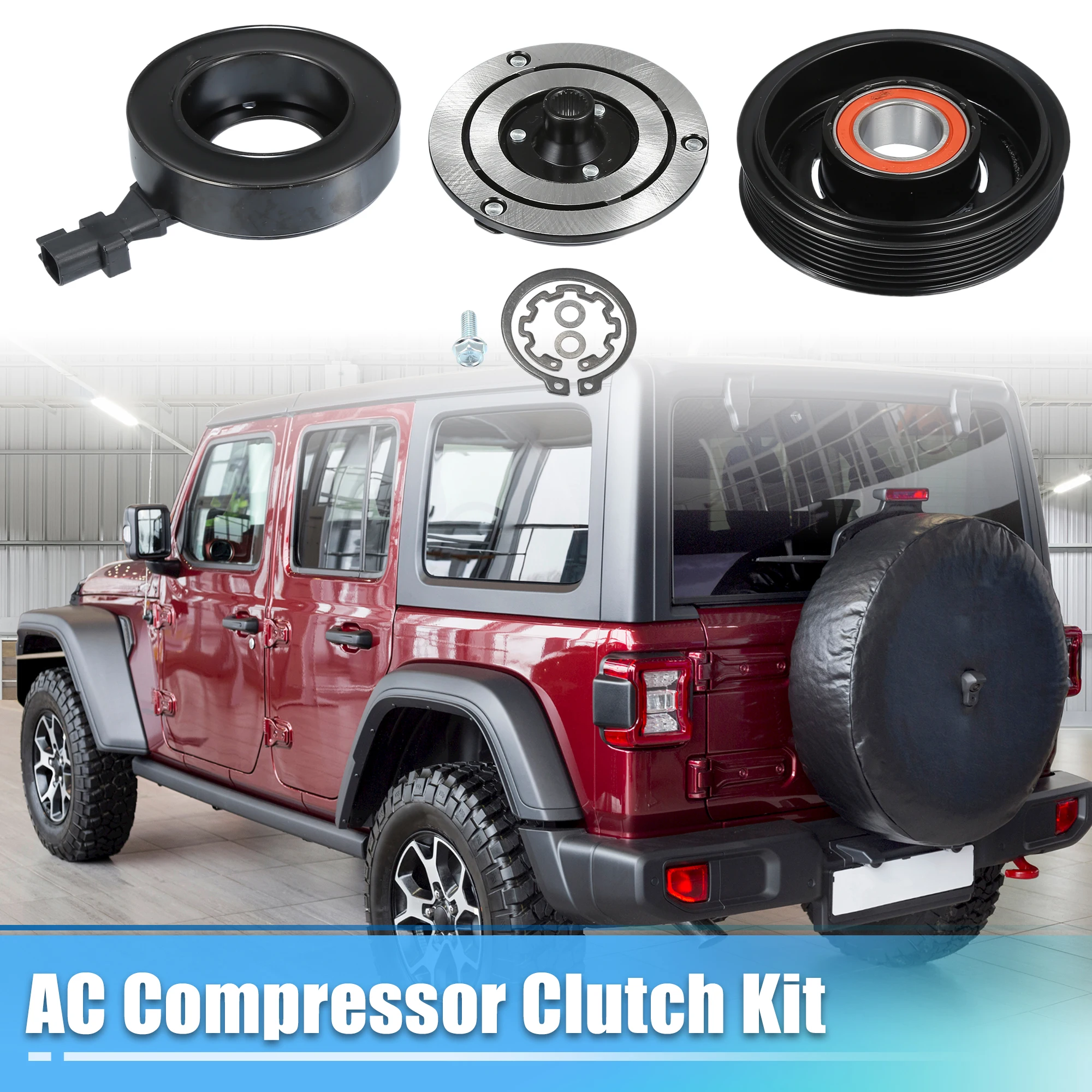 UXCELL HCC-RS18 Embrague compresor A/C Jeep Wrangler 3.6 V6 - imagen 2