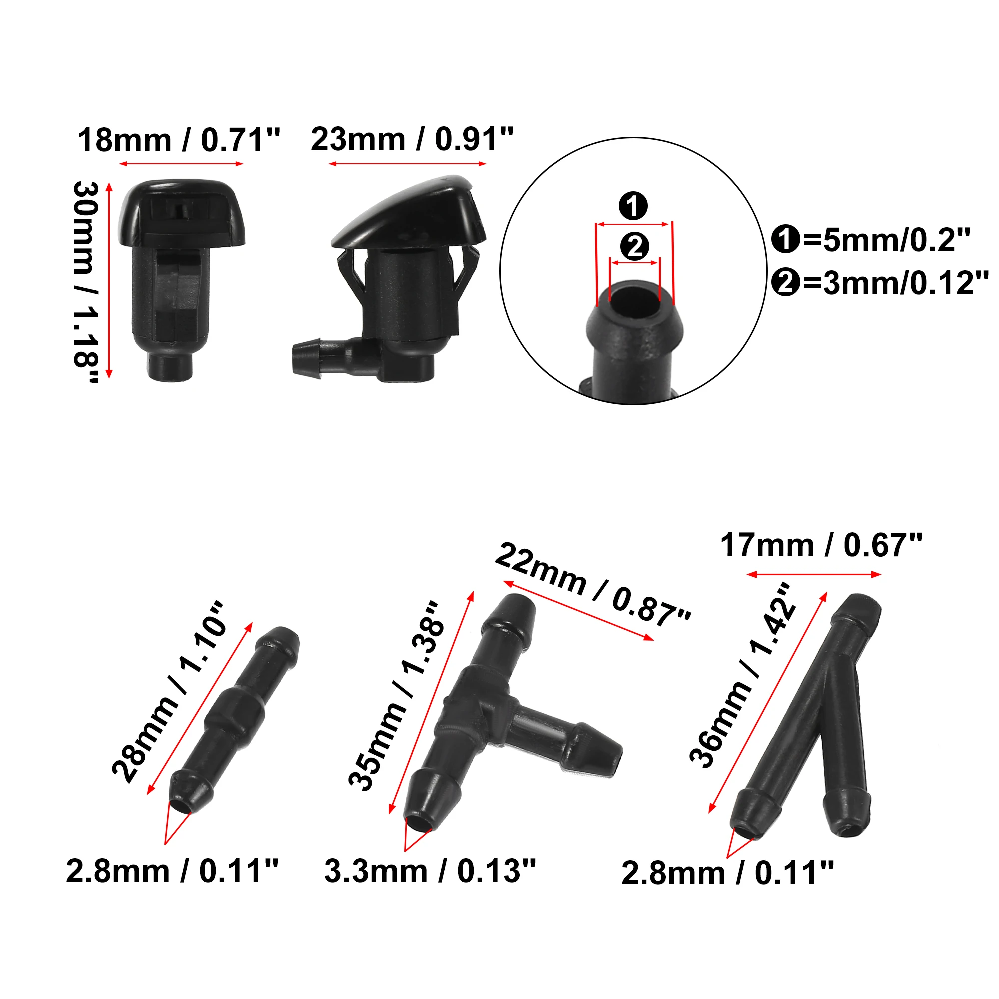 68260443AA Kit boquillas limpiaparabrisas Jeep Grand Cherokee WK2 - imagen 4