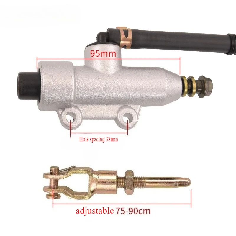 Bomba freno trasero hidráulica con depósito para quad ATV Dirt Bike - imagen 3