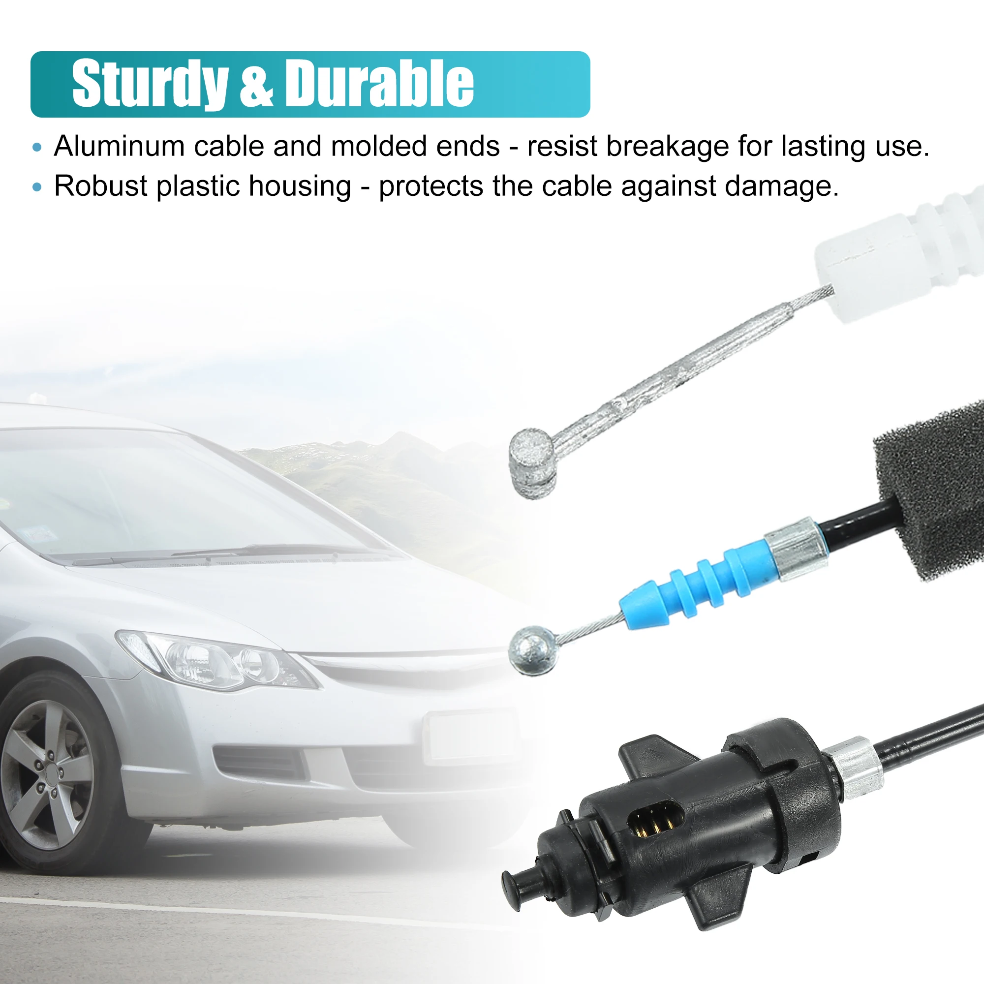 Autohaux 74880-S5A-305 cable de apertura del depósito Honda Civic 2001-2005 - imagen 5