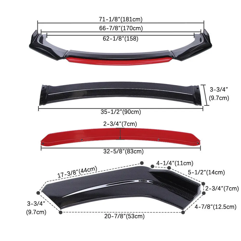 Labio delantero con difusor para Toyota Corolla Hatchback - imagen 4