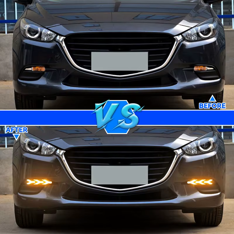 Luces LED de circulación diurna para Mazda 3 Axela