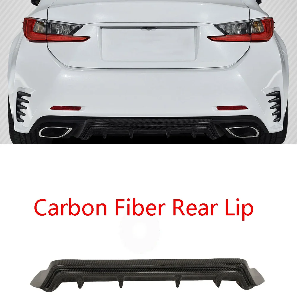 Kit de carrocería de labio trasero en fibra de carbono