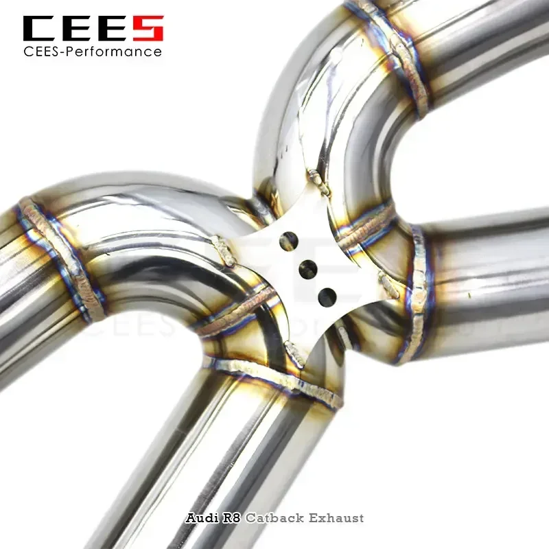 Escape cat-back inoxidable Cees As para Audi R8 V10 5.2 - imagen 3