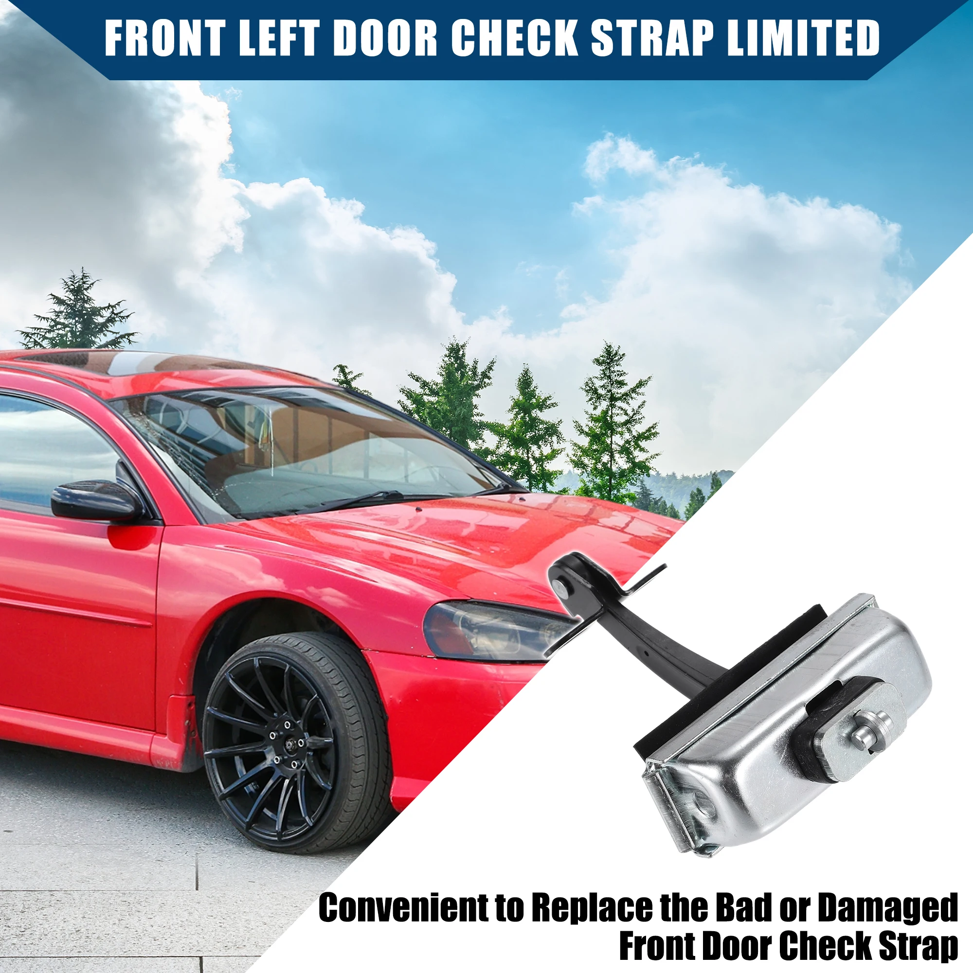 Autohaux 4878317AD Limitador de puerta izquierdo para Stratus/Sebring - imagen 2