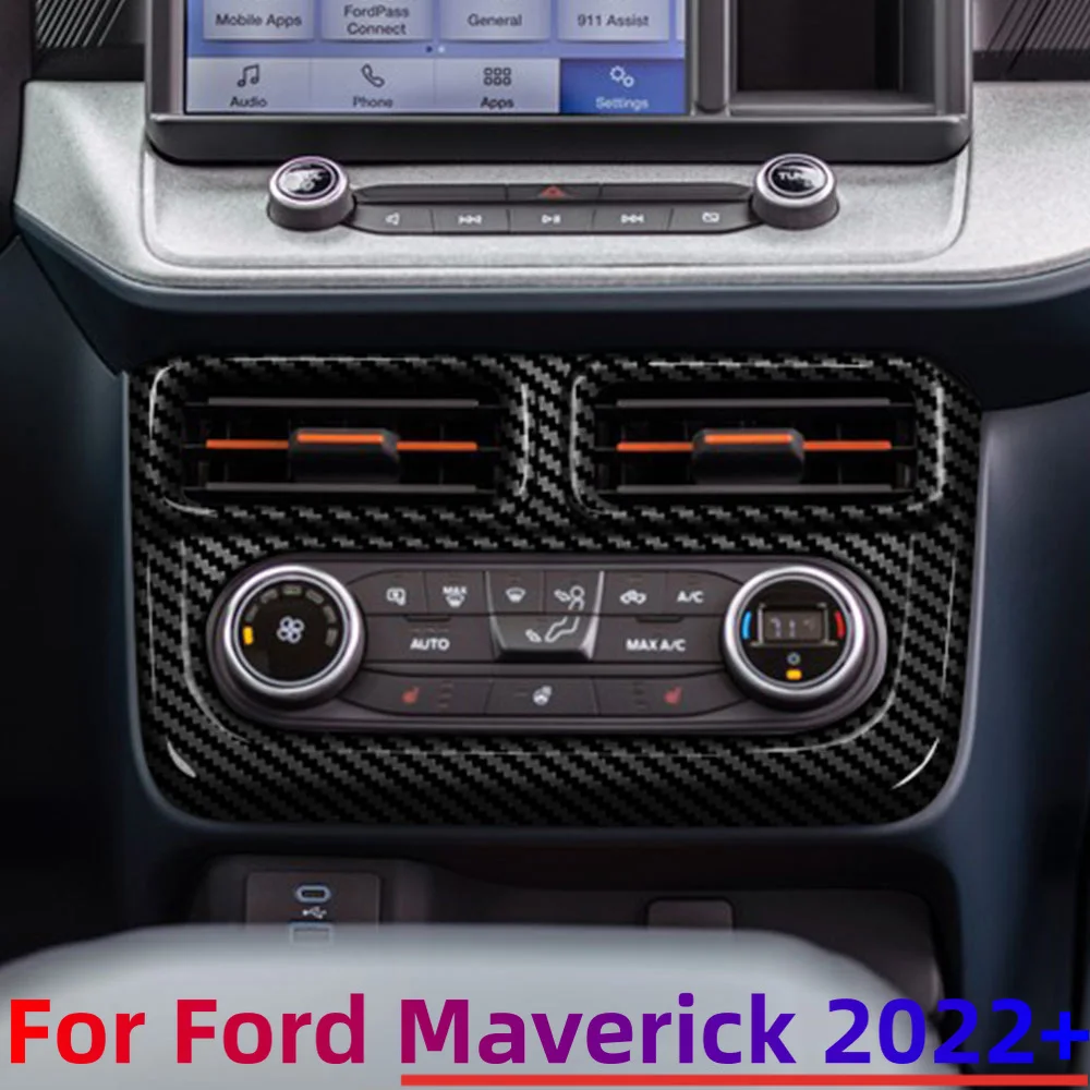 Panel consola central fibra carbono Ford Maverick 2022-2024 - imagen 2