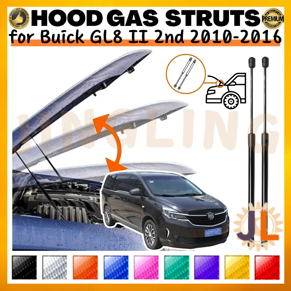 Puntales de capó Buick GL8 II 2010-2016 delantero gas originales