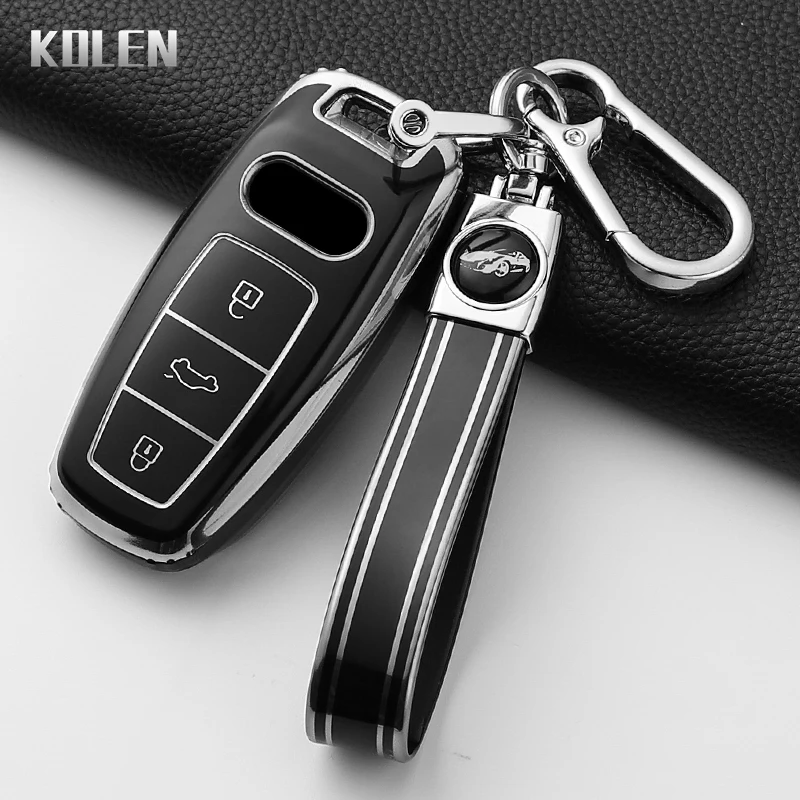 Funda TPU protectora para llave inteligente Audi A3, A4, A6 y Q7 antirrayas - imagen 4