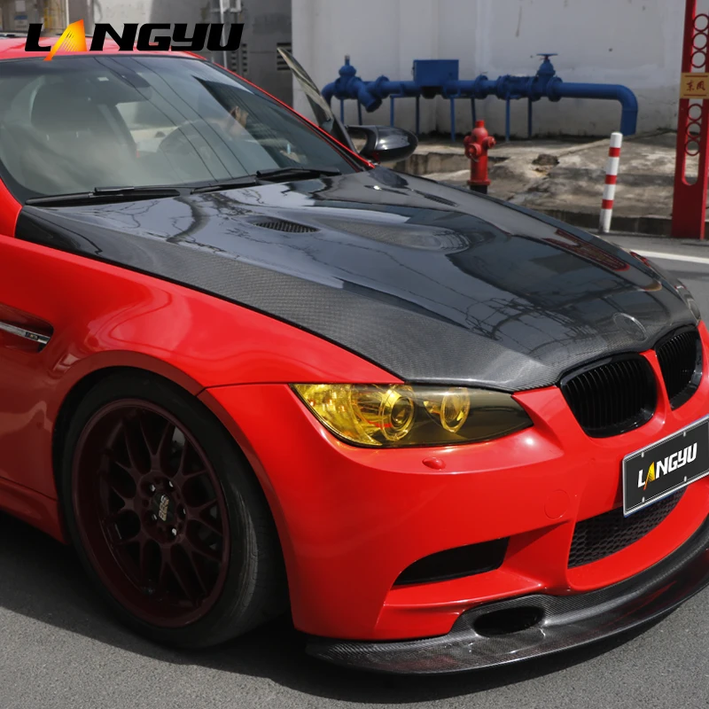 Capó fibra de carbono seca Langyu BMW M3 E92 estilo GTS - imagen 5