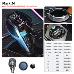 Pomo de cambio de cristal para BMW X5, X6, X7, Serie 3, X3 y X4