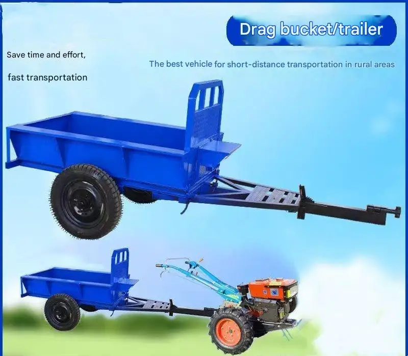 Remolque agrícola con frenos de tambor 1.200 kg para tractor - imagen 2