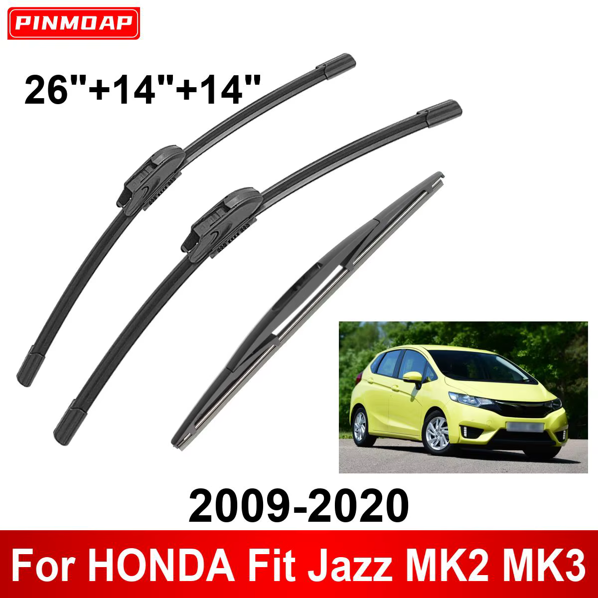 Escobillas limpiaparabrisas Honda Jazz/Fit 2009-2020