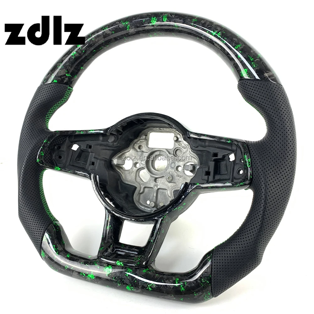 Volante de fibra de carbono forjada para VW Golf 7 GTI MK7/MK7.5 - imagen 3