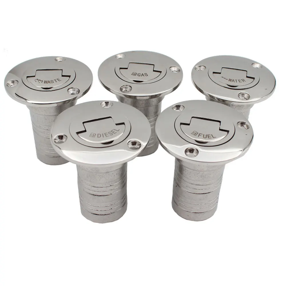 Tapa llenador cubierta acero inoxidable 316 pulido – Diesel marino 38mm 50mm - imagen 4