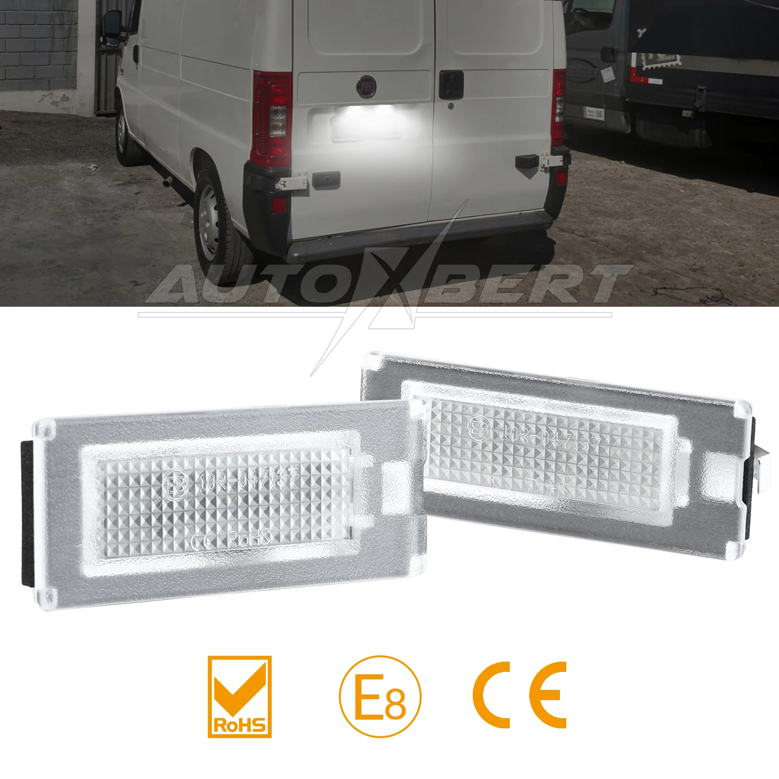 Luz matrícula LED Canbus sin errores – Fiat Ducato Citroën Jumper Peugeot Boxer 2006-2019 - imagen 5
