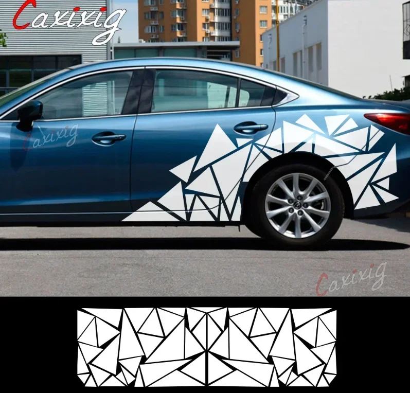 Pegatinas triangulares de vinilo para coche – Tuning universal - imagen 2