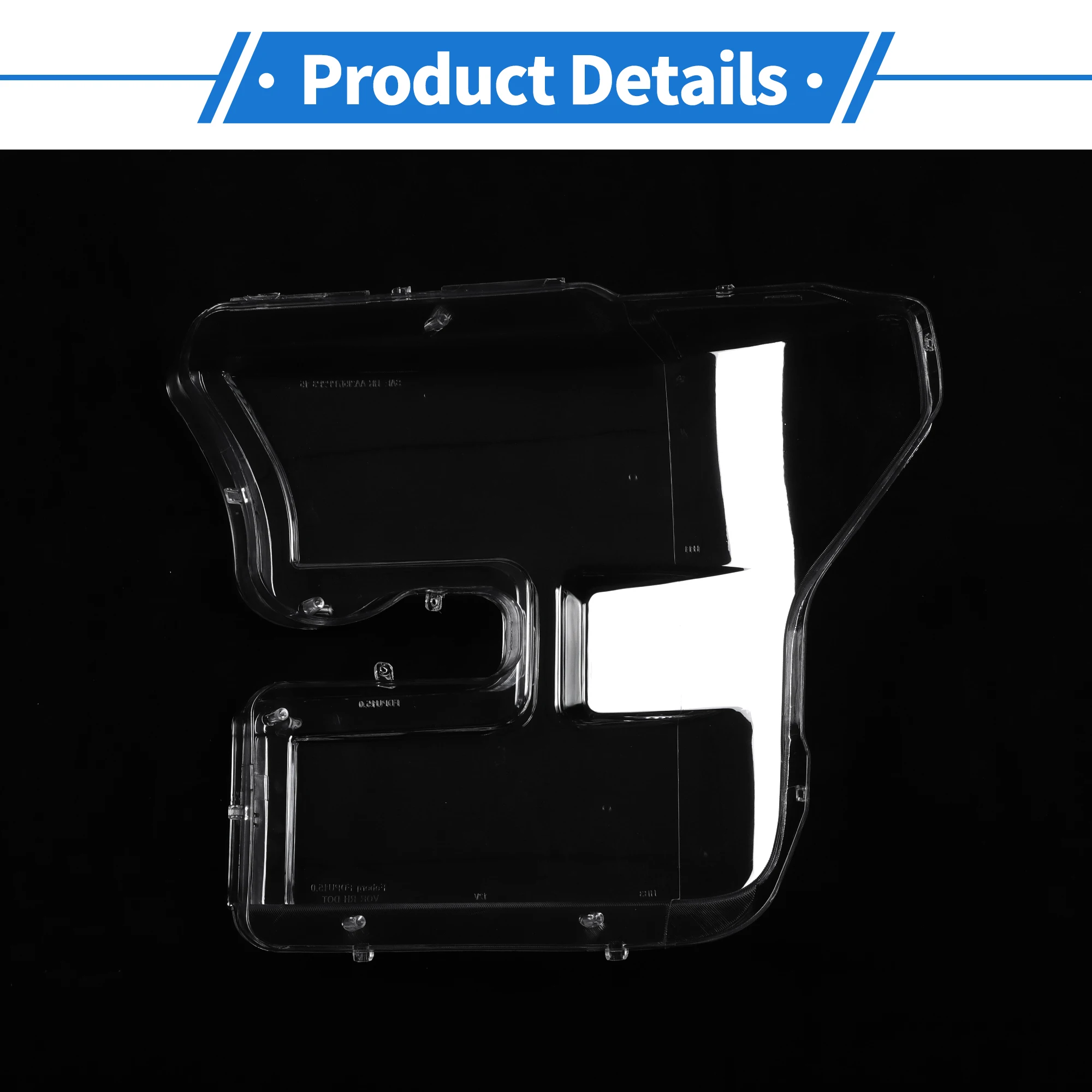 UXCELL Auto faro delantero derecho cubierta de lente Shell faro lente cubierta de lente transparente para Ford F-150 2015-2017 1 ud. - imagen 5