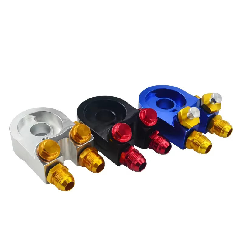 Adaptador sándwich para filtro de aceite AN10 con termostato - imagen 4