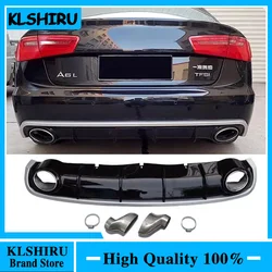 Difusor trasero de labios ABS para Audi A6 estilo coche