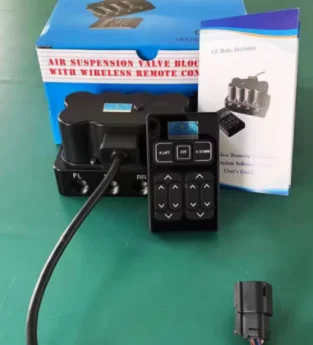 Detalle del colector y sus conexiones neumáticas