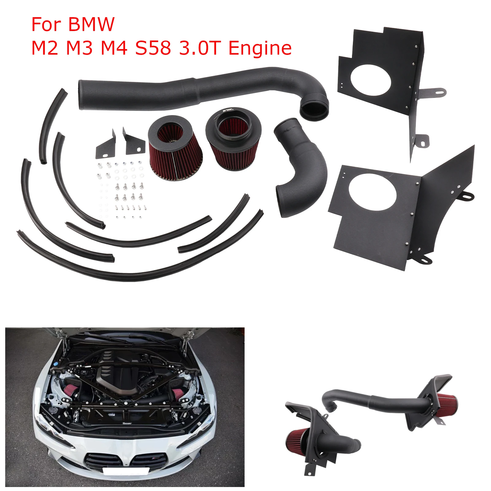 Kit admisión aire frío BMW M2 M3 M4 Competition G80 G82 S58 3.0T
