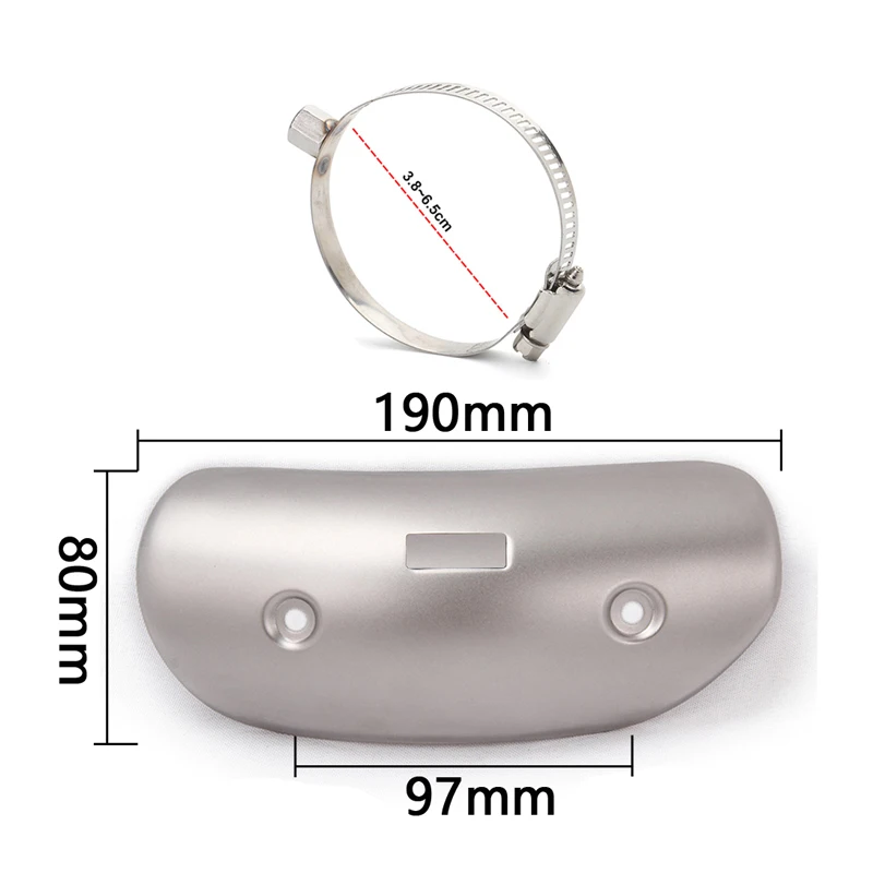 Protector térmico universal para escape de moto Yoshimura – CB650F - imagen 3