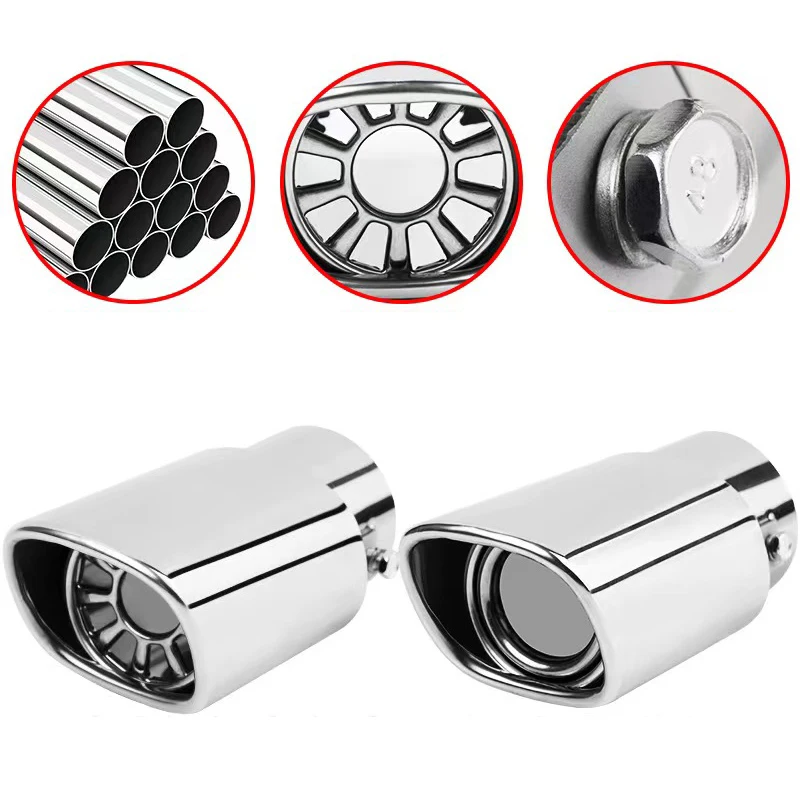 Punta silenciador escape inoxidable 63mm universal para coche - imagen 3