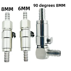 Conector de combustible racing con válvula anti goteo para moto
