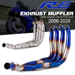 Colector escape Yamaha YZF-R6 2006-2020 tubo enlace 51 mm inoxidable