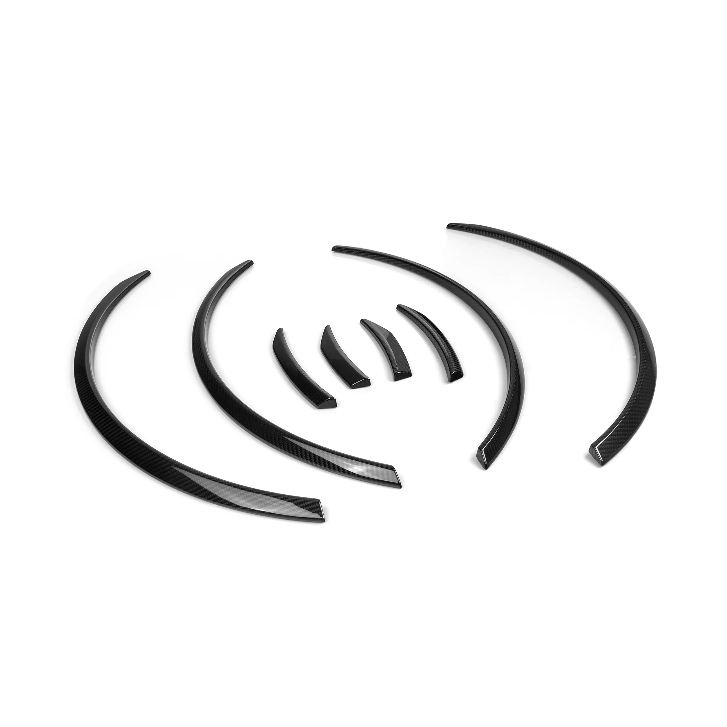 8 PCS Arcos de rueda de repuesto de fibra de carbono seca para G80 M3 Sedan 2021+ Cubierta de arcos de rueda estilo MP