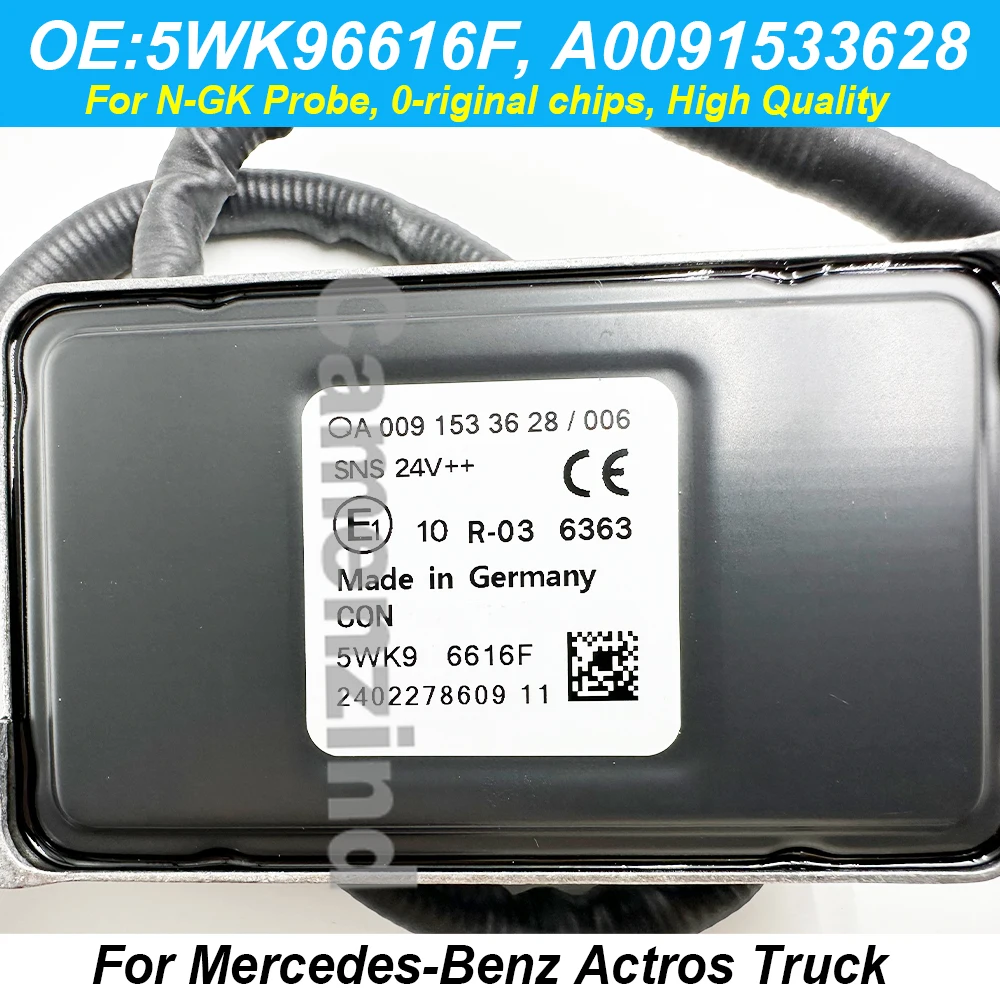 Sensor NOx 5WK96616F A0091533628 para Mercedes-Benz Actros Atego