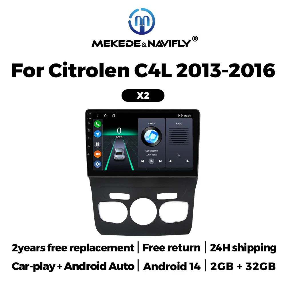 Radio Android con CarPlay MEKEDE para Citroën C4 y DS4 - imagen 2