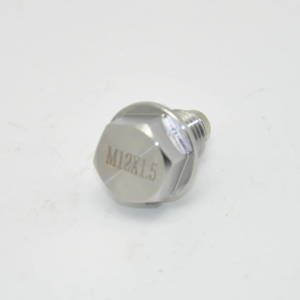 Tornillo tapón de cárter inoxidable M12/M14 con junta de sellado - imagen 5