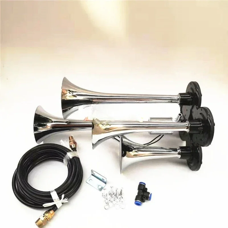 Bocina de aire GoodSuper 12V/24V con 4 tubos para coche y camión - imagen 3