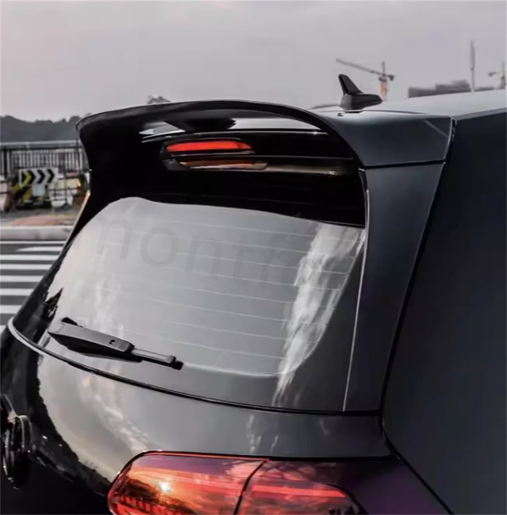 Estilo de coche para Volkswagen VW Golf 7 MK7 7,5 GTI GTE GTD Spoiler 2014-2019 ABS plástico techo trasero alerón del maletero ala - imagen 4