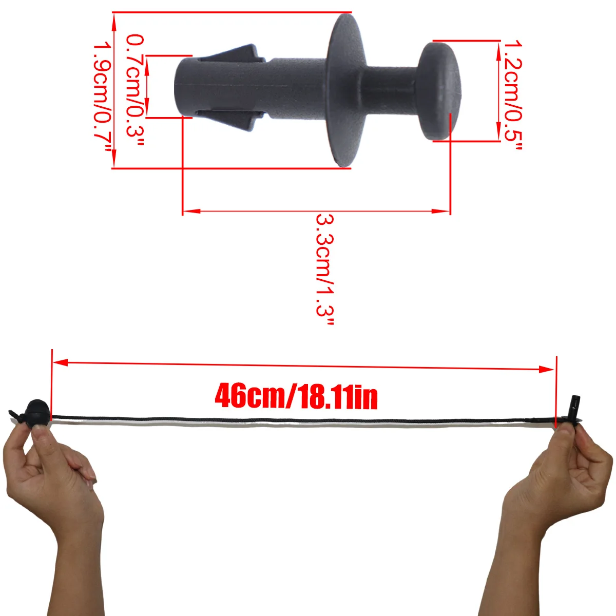 Maletero trasero, bandeja para estante de paquete, correa, remache de cuerda para Mokka X J13 Encore Trax U200, Clip de soporte para estante 2013 2015 2019 - imagen 3