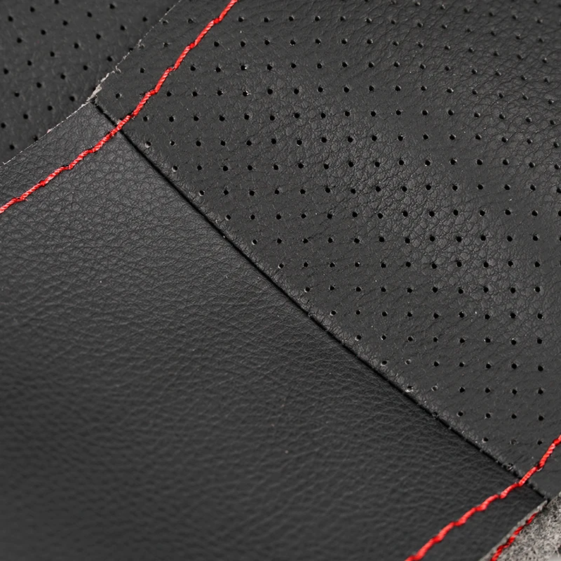 Funda de volante de cuero perforado para Skoda Octavia y Fabia - imagen 3