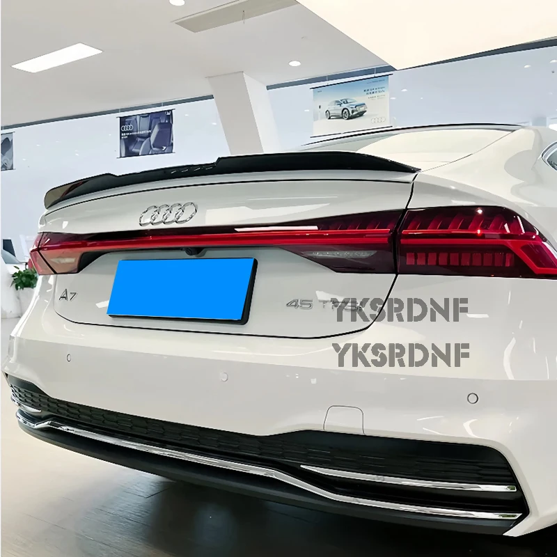 Alerón trasero ABS Audi A7 S7 RS7 2019-2022 negro brillante o carbono - imagen 3