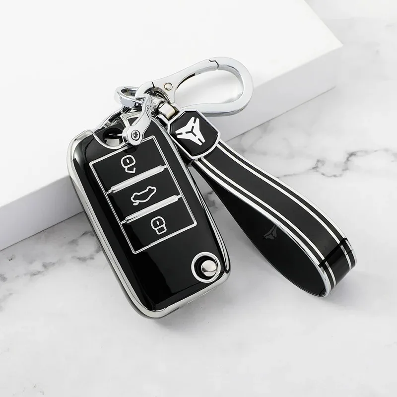 Funda de llave para coche MG3, MG5, MG6, MG7 y ZS – TPU abatible - imagen 2