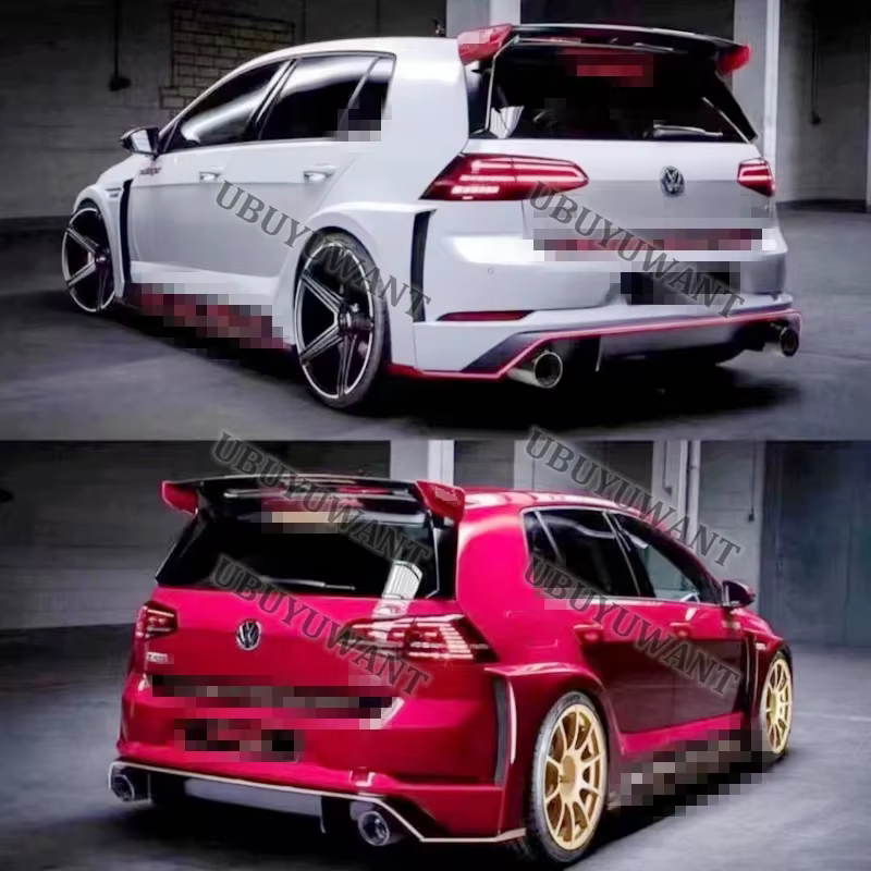Alerón TCR negro brillante para VW Golf Mk7 y Mk7.5 2014-2018