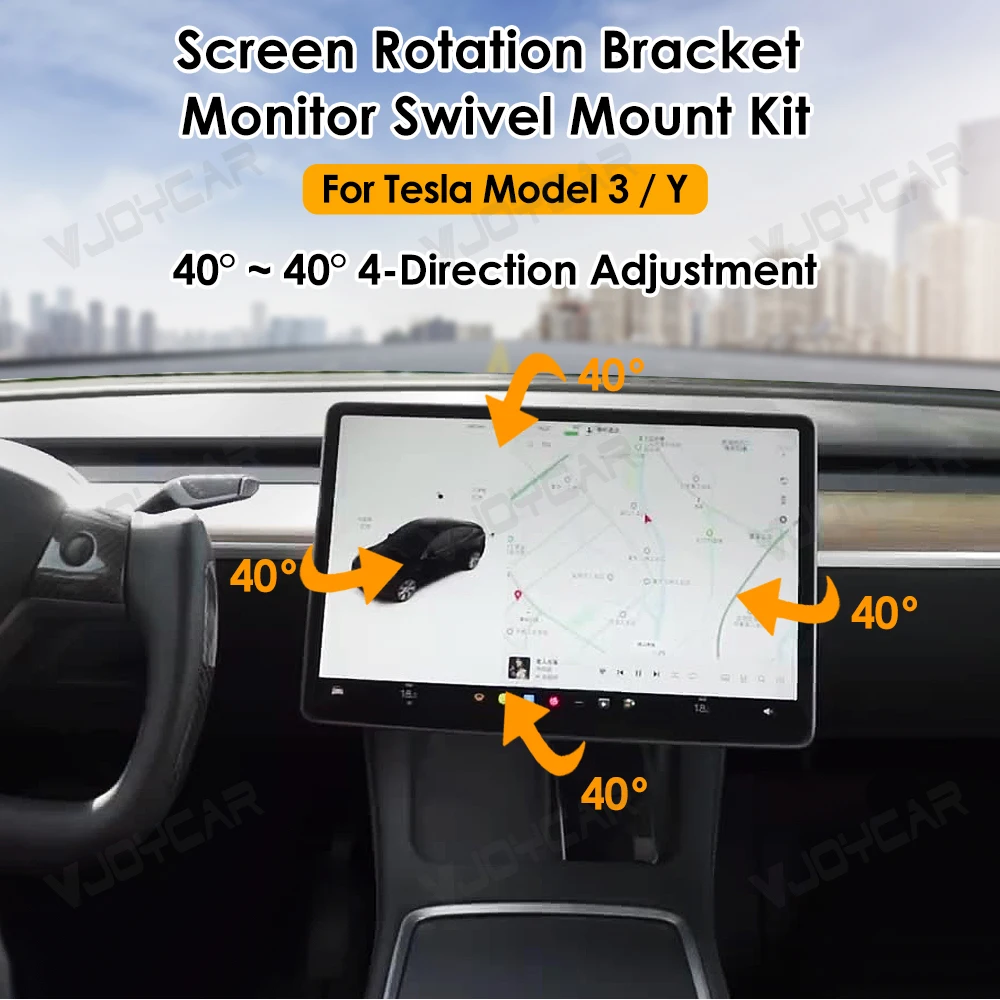 Soporte de rotación instalado en Tesla