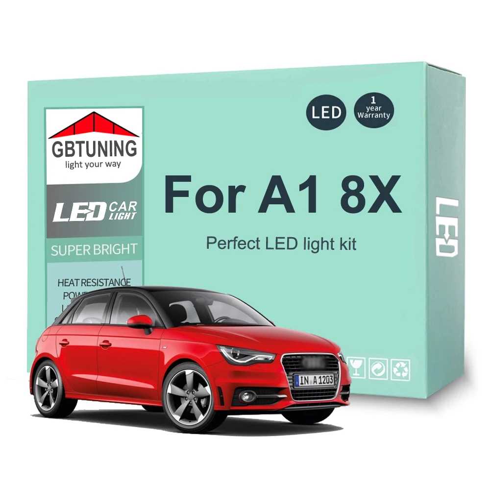 Kit bombillas LED interior Canbus sin error – Audi A1 8X 2010-2017