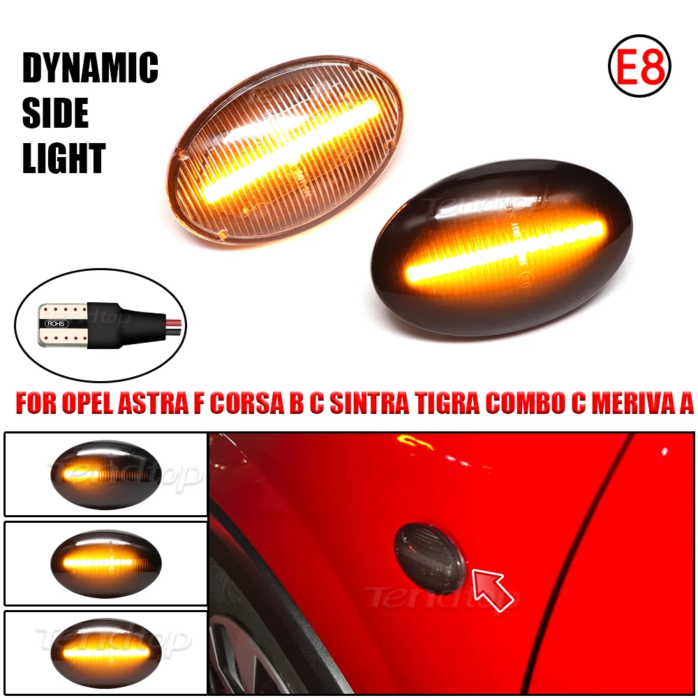 Opel Lámparas laterales intermitentes dinámicas LED para Astra F
