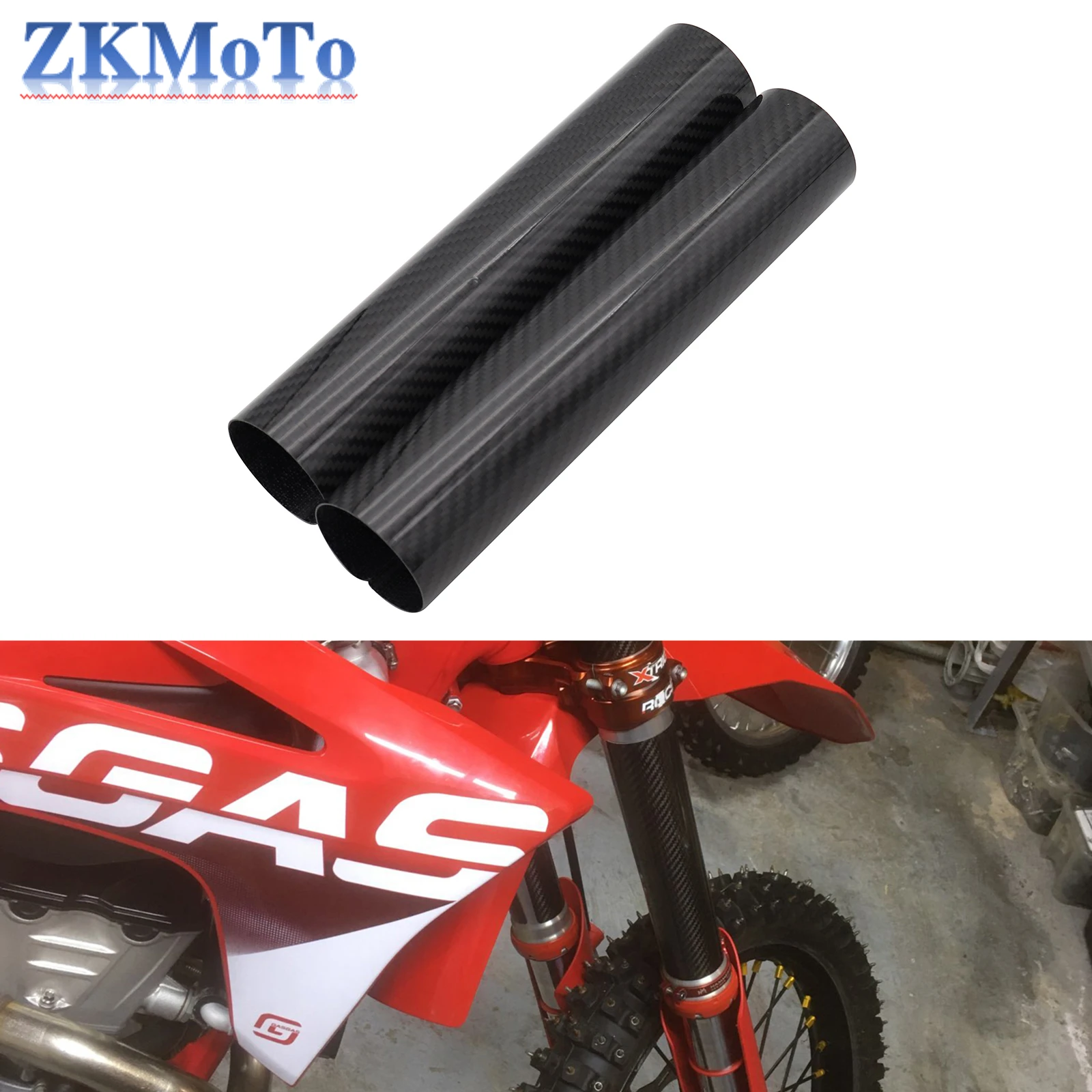 Protector dirección fibra carbono KTM EXC SX SXF – 160-260mm