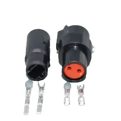 Shhworldsea Conector eléctrico impermeable 2 pines MG610164 MG640165