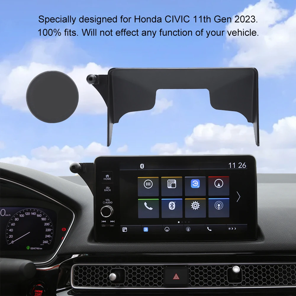 Soporte móvil antivibración 360° con pantalla para Honda Civic XI 2023 - imagen 5