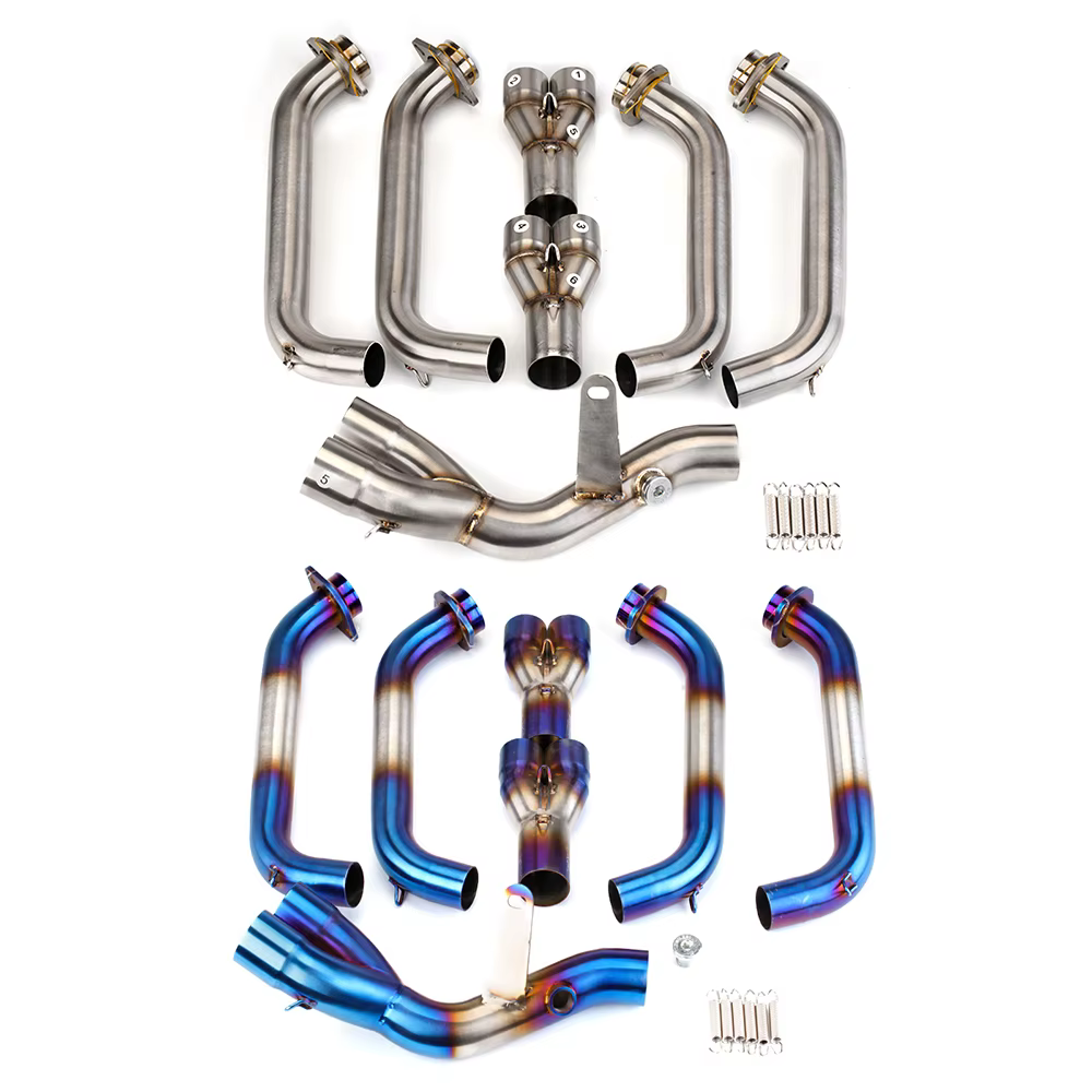 Colector de escape con tubo de enlace para Yamaha YZF-R6 2006-2016 - imagen 2