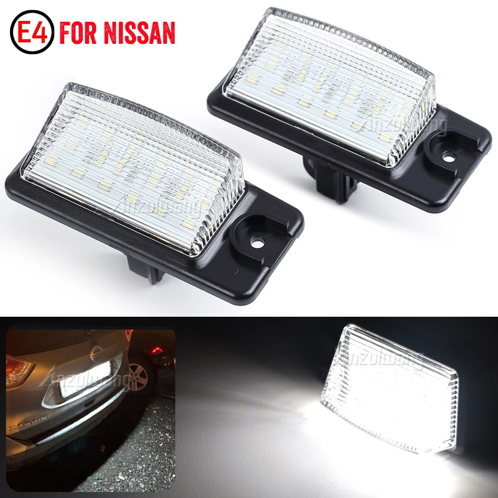 Luces LED para matrícula en Nissan